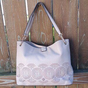 Tory Burch Zoey Perforated Leather Tote Bag